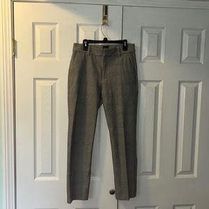 Gap Women's slim ankle high rise plaid trousers